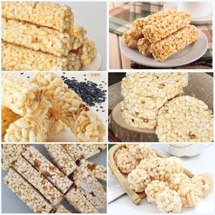 Crunchy Sesam Bar Puffed Rice Cake Forming Machine